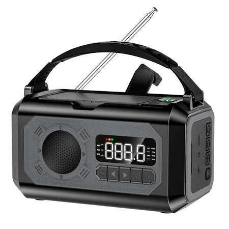 12000mAh Portable Emergency Radio with Built-In Speaker &amp; Flashlight H17 12000mAh 3