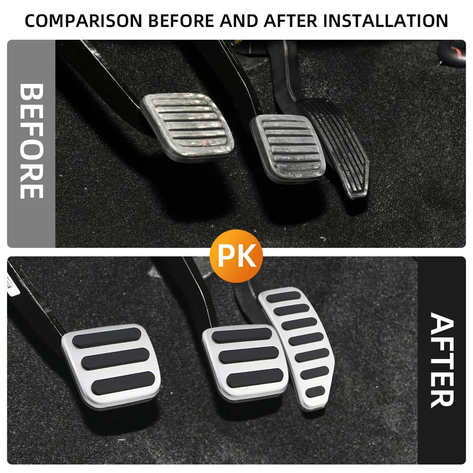 Isuzu D-MAX DMAX Pokrivači papučica od nehrđajućeg čelika za plin, kočnicu i akcelerator AT MT