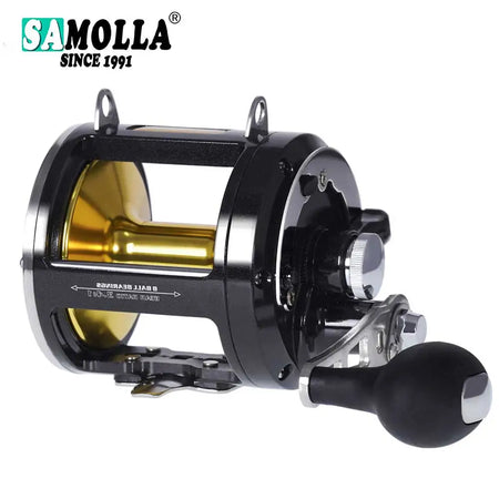 All Aluminum Alloy Trolling Drum Fishing Reels - 30KG Drag TG12000