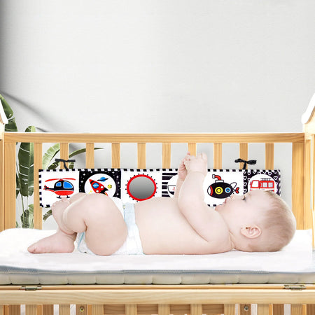 Baby Bedside Cloth Book &ndash; Develops Visual Ability for Newborns