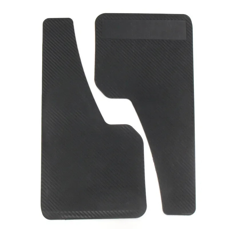 2Pc Black Carbon Fiber Plaid Car Fenders &ndash; Anti Splash