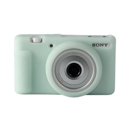 Silicone Armor Skin Camera Case for Sony ZV-1F ZV1F ZV-1M2 ZV1M2 - Durable Protection light green