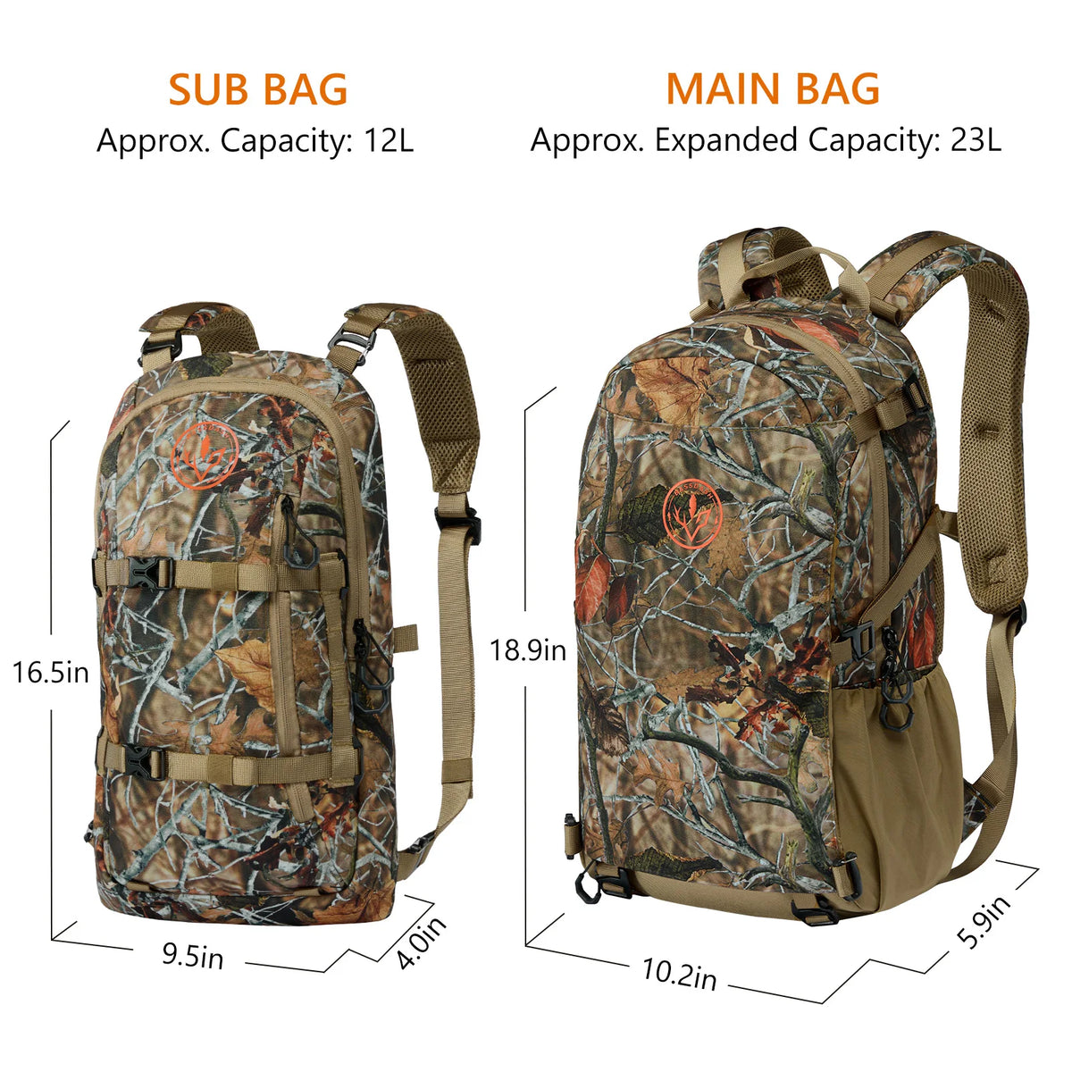 BASSDASH HP02 &ndash; Detachable Sub Bag And Bow Rifle Holder