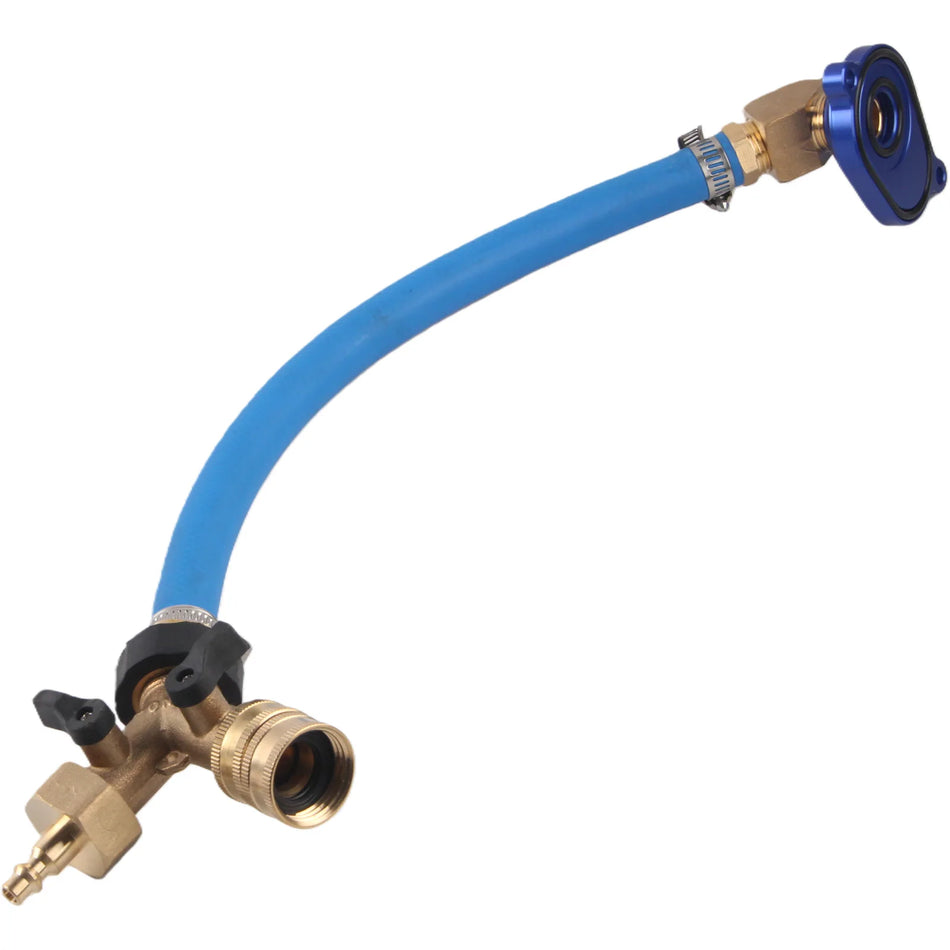 Öljyjäähdyttimen Huoltokitti Ford 6.0L Power Stroke Y-Portilla ja Alumiinista Anodisoidulla Adapterilla