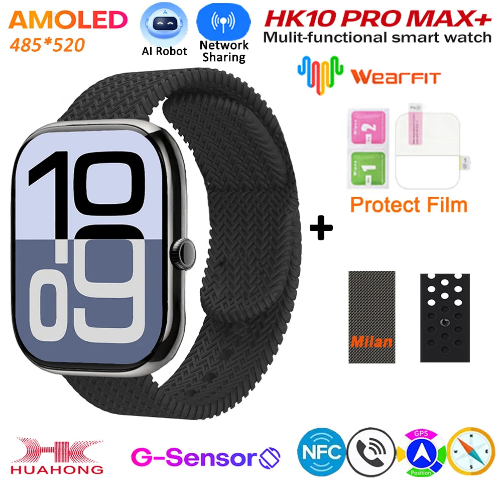 HK10 Pro Max GEN2 Smartwatch &ndash; AMOLED Display AI Assistant mi-black-sp-black