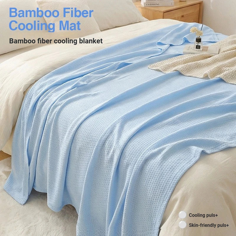 Cobertor Refrescante de Fibra de Bambu, Leve, Macio e Respirável, Colcha para Sofá-Camas para Adultos e Crianças