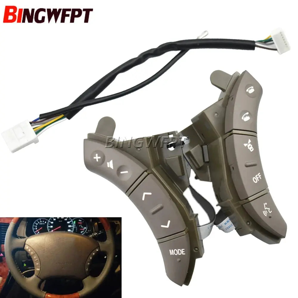 For Toyota Highlander Land Cruiser Steering Wheel Controls Switch black Color New OEM 75B037 by InterCyprus Trading Ltd