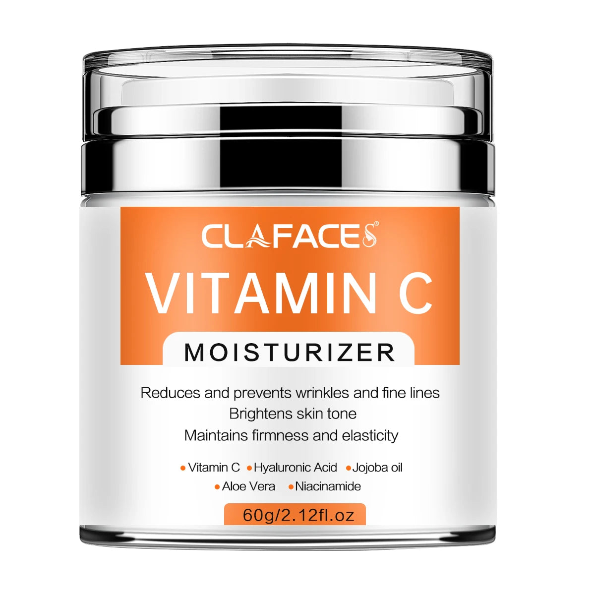 CLAFACES Retinol Anti-Aging Face Cream with Hyaluronic Acid &amp; Vitamin C 60g