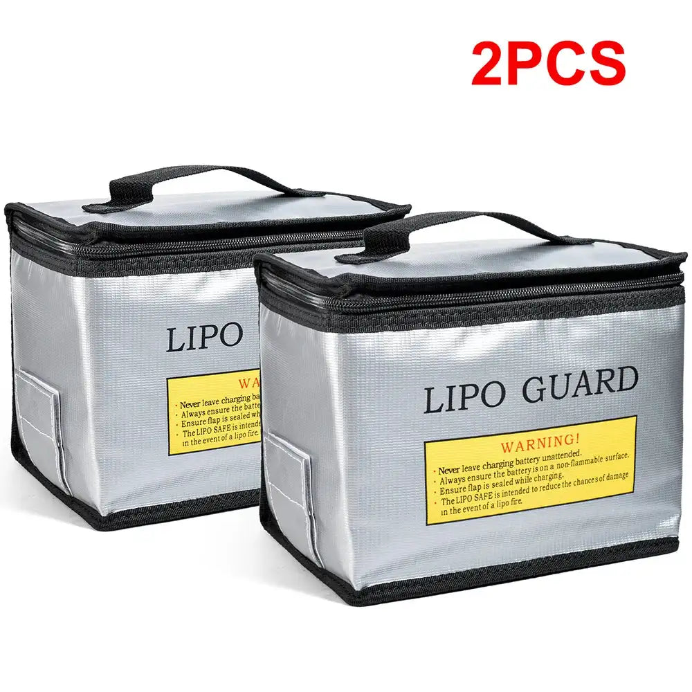 Lipo Bag Guard Safety Bag &ndash; Fireproof and Explosion-Proof 2PCS Side Hole