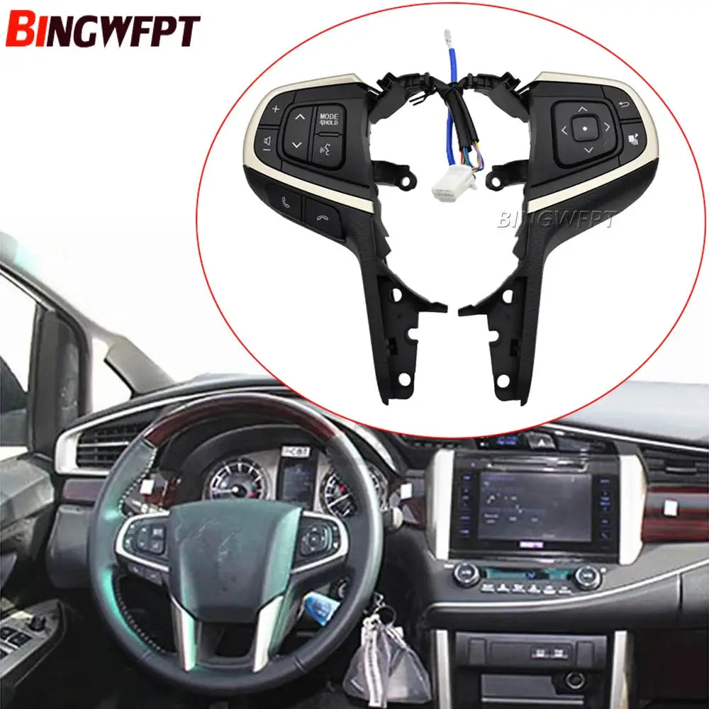 Multi-function Steering Wheel Cruise Control Buttons Switch For Innova 2015 2016 2017 2018 2019 by InterCyprus Trading Ltd