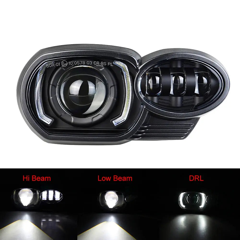 Motorcycle LED Headlight for BMW K1200R 2005~2009 K1300R 2010~2013 Upgrade Replacement Headlamp with DRL Light by InterCyprus Trading Ltd