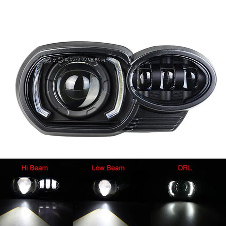 Motorcycle LED Headlight for BMW K1200R 2005~2009 K1300R 2010~2013 Upgrade Replacement Headlamp with DRL Light by InterCyprus Trading Ltd