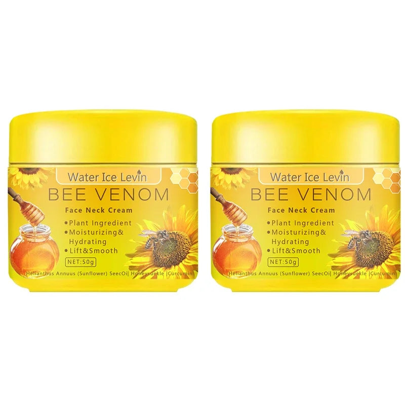 Bee Venom Neck Cream &ndash; Intense Moisturization and Sagging Improvement Two bottles