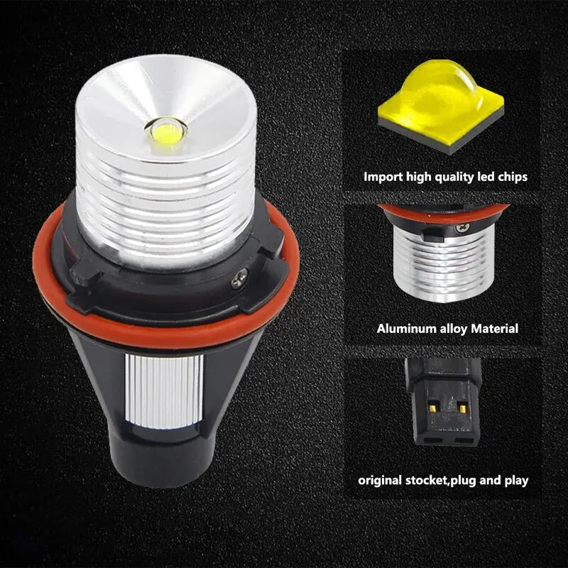 LED Angel Eyes Marker Lights &ndash; Canbus Error Free for BMW E39 E60 M5