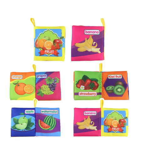 Coolplay Baby Soft Cloth Books &ndash; Safe And Educational Early Learning Toys B-Fruit