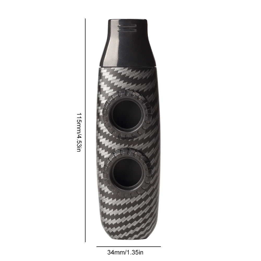 Double Hole Kazoo &ndash; Compact Portable Instrument For Ukulele Dark Brown 1PC / CHINA