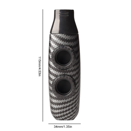 Double Hole Kazoo &ndash; Compact Portable Instrument For Ukulele Dark Brown 1PC / CHINA