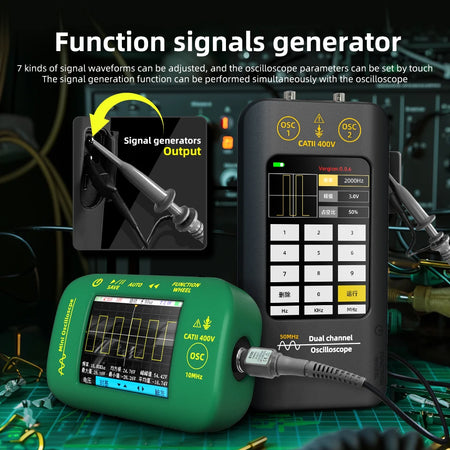 BSIDE O2 Touch Screen Scope - Dual Channel 50MHz Bandwidth