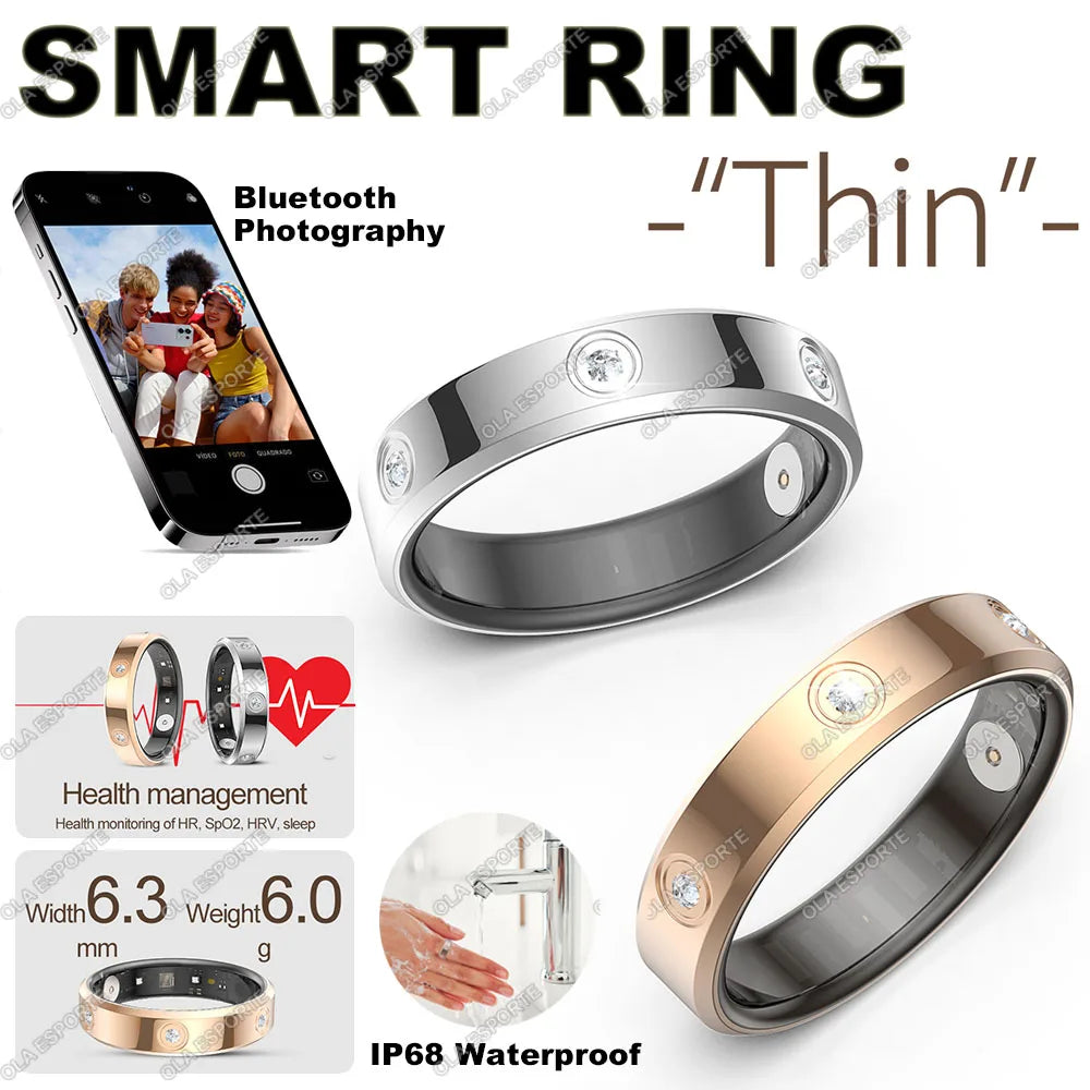 Xiaomi Smart Ring: Heart Rate &amp; Stress Monitor, IP68 Waterproof