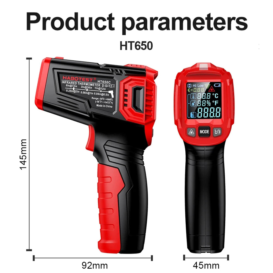 HT650 Infrared Thermometer &ndash; Non Contact IR Temp Meter