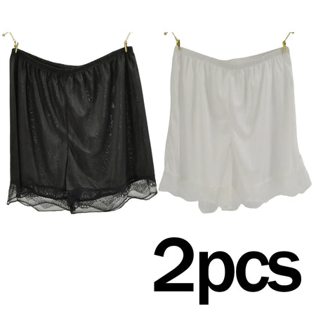 Silk Sleep Shorts Set - Luxurious Comfort &amp; Style for Women Black white / M(40-60kg)