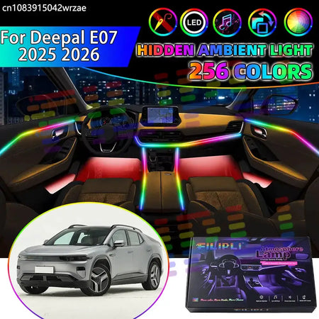 For Deepal E07 2025 2026 CD701 RGB Car Interior Ambient Lights Strips Breathing Lighting Kit App Control LED strips Auto Parts by InterCyprus Trading Ltd