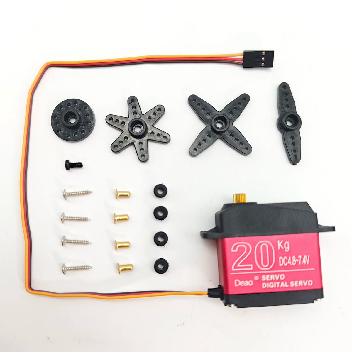 Digital Servo 35KG &ndash; Exceptional Torque Performance 1x20kg 180 Degree