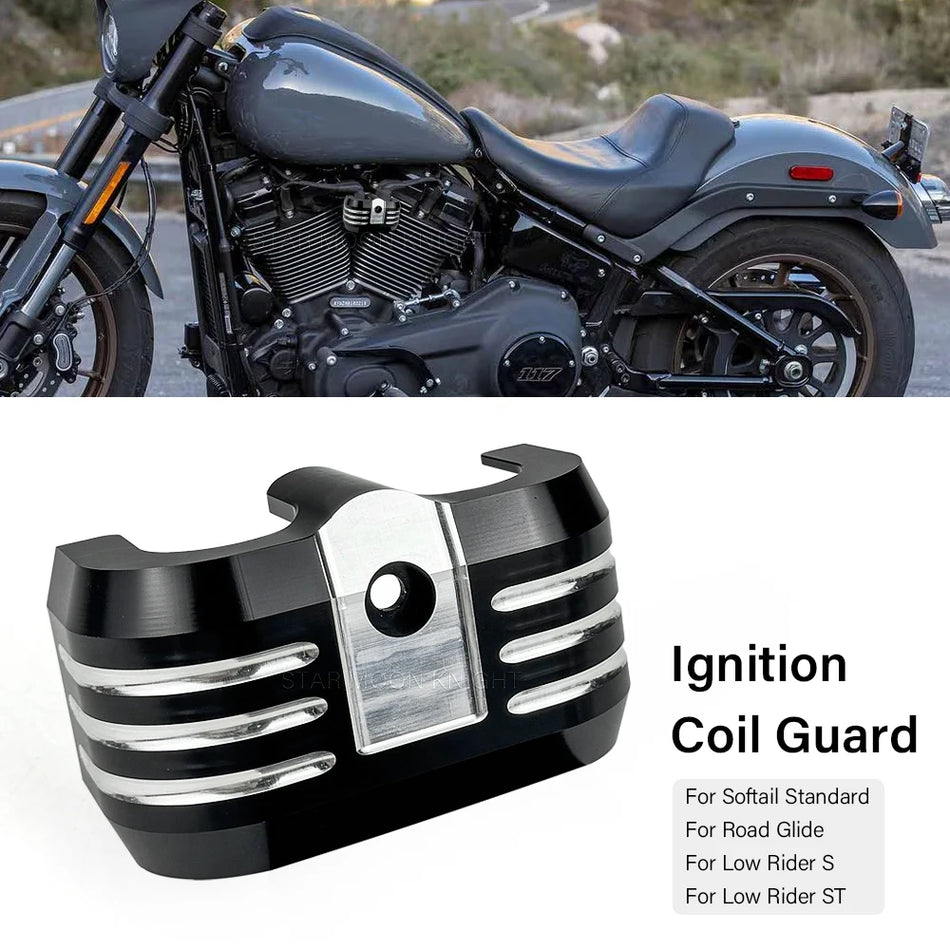 Star Moon Knight Ignition Coil Protector For Road Glide, Low Rider S, Low Rider ST, Softail Standard Coil Guard