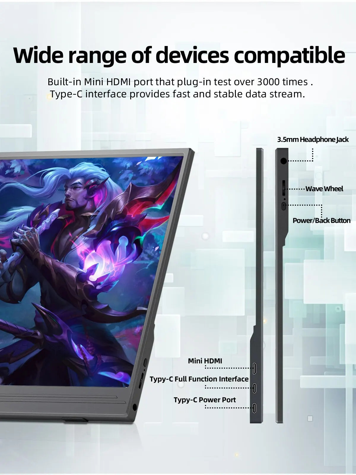 ZSUS 15.6-Inch Portable Monitor &ndash; Full HD 1080P with Low Blue Light