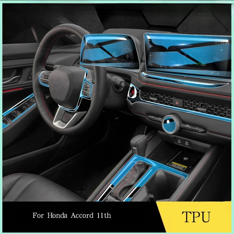 Film de protection intérieur TPU anti-rayures pour Honda Accord 11e génération 2022-2023
