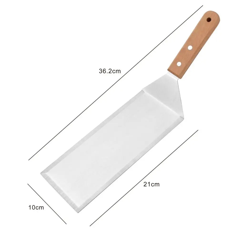 Multifunctional Square/Rectangle Grill Spatula with Anti-Scald Handle Style A