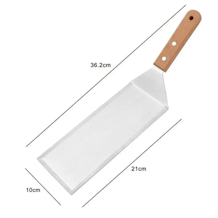 Multifunctional Square/Rectangle Grill Spatula with Anti-Scald Handle Style A