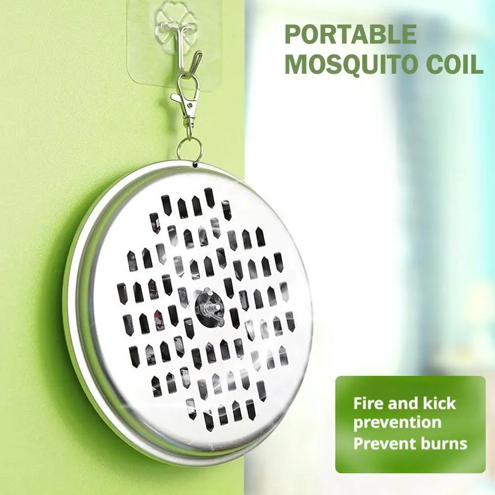 Stainless Steel Mosquito Coil Holder &ndash; Space-Saving Hangable Design