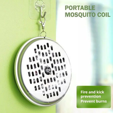 Stainless Steel Mosquito Coil Holder &ndash; Space-Saving Hangable Design