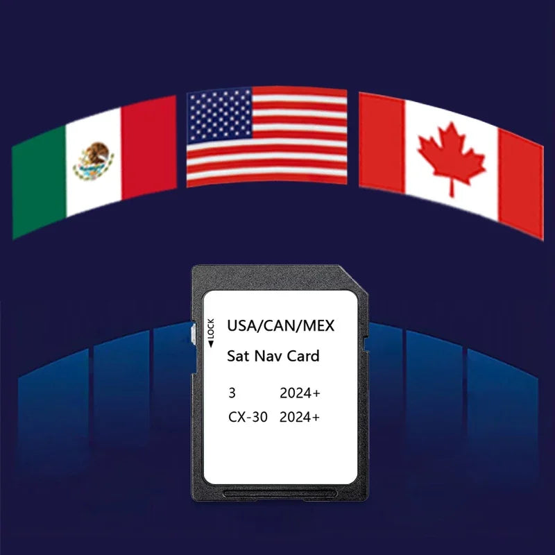 Navigation SD Card North America 16GB &ndash; Mazda CX-30 2024 CHINA / for Mazda 3 CX30