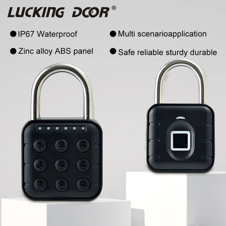 SY12 &ndash; Waterproof IP65 Fingerprint Padlock with USB Charging