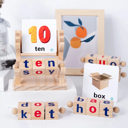 Wooden Word Spelling Game &ndash; Montessori Learning Toy