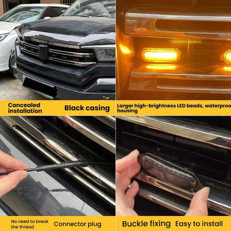 LED Front Grille Light FOR RAM 1500 accessories Car Daytime Running Light Wheel Eyebrow Lamp For Pickup Offroad 12V by InterCyprus Trading Ltd