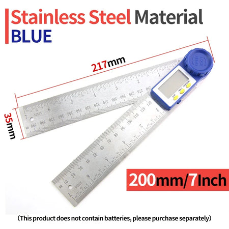 Goniometer Protractor Digital Gauge 360 - High Accuracy Protractor Blue 2