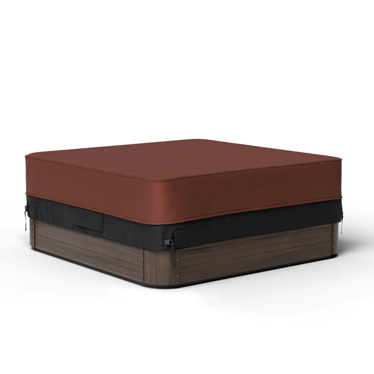 600D Oxford Hot Tub Dust Cover Cap &ndash; Waterproof UV Guard Black brown / 242X242X51CM