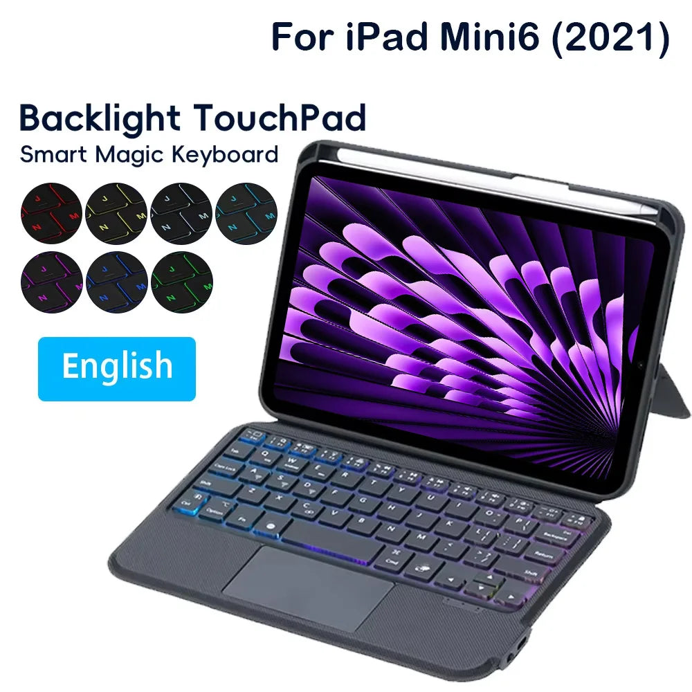 Split Keyboard Case For iPad Mini 6th 2021 &ndash; Leather Folio