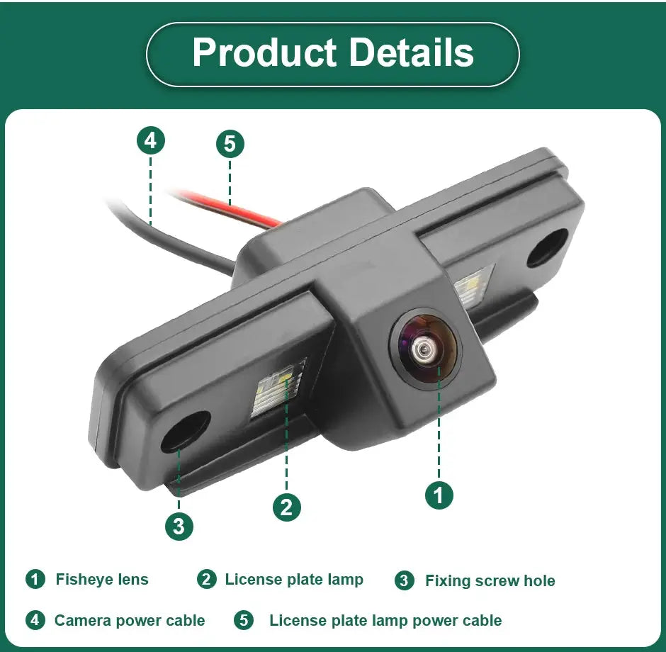 CCD AHD1080P Night Vision Car License Plate Light Rear View Camera For Subaru Forester Outback Impreza Toyota Prado 2010-2014 by InterCyprus Trading Ltd