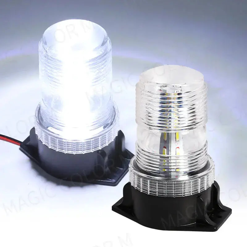 12-24V 48V 60V 80V 30 LED High Power Emergency Warning Flash Strobe Light Beacon for Forklift Truck School Bus Amber Blue Red by InterCyprus Trading Ltd