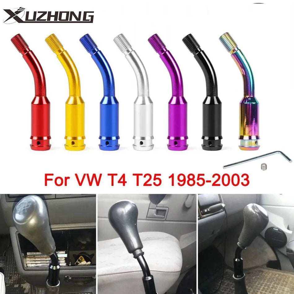 Vaihteensiirtokahvan jatke Volkswagen T4 T25, 5-tuumainen taivutus alumiinista, ergonominen sisätilan päivitys