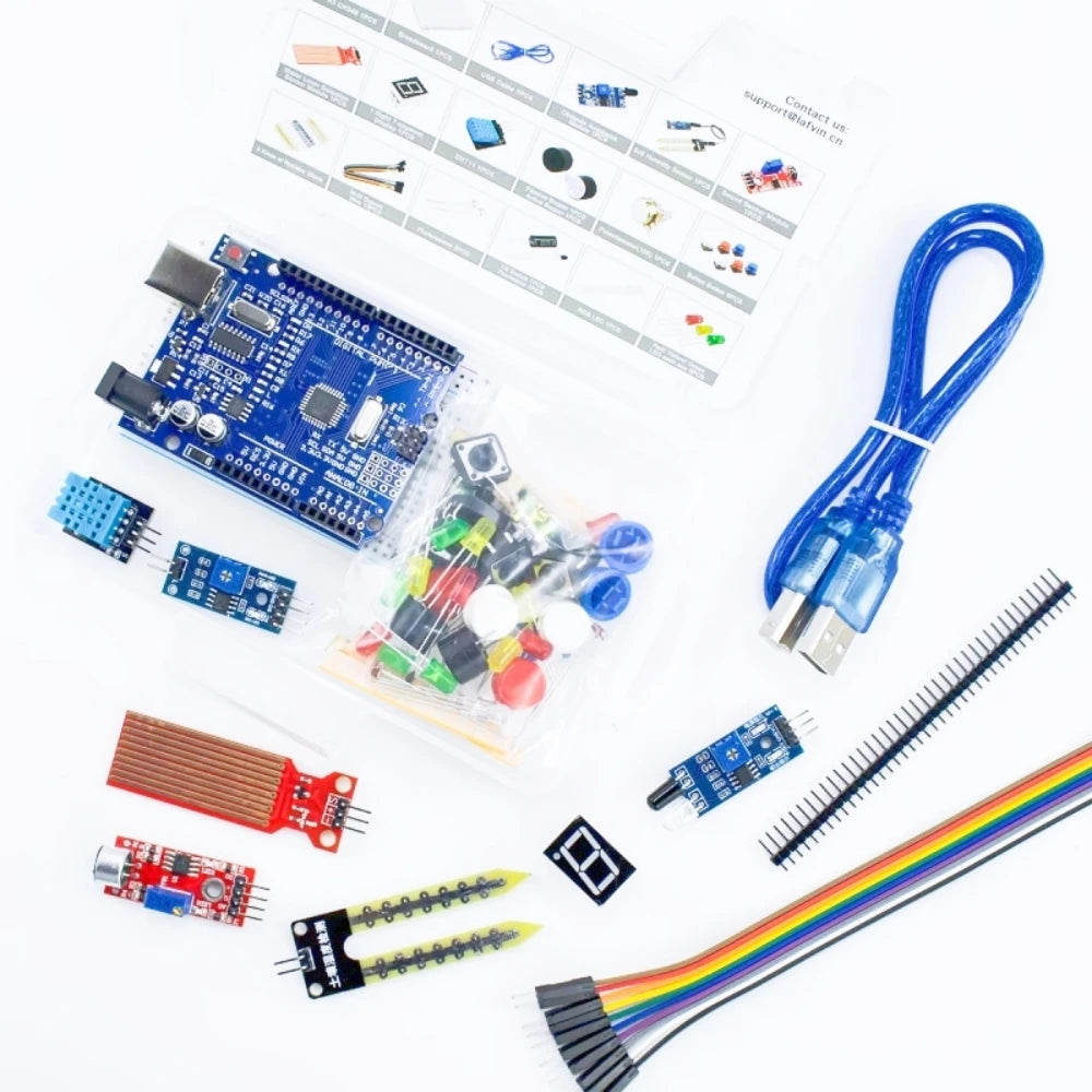 400 Tie-Points Breadboard DIY Project Starter Kit &ndash; Complete Arduino UNO R3 Component Set