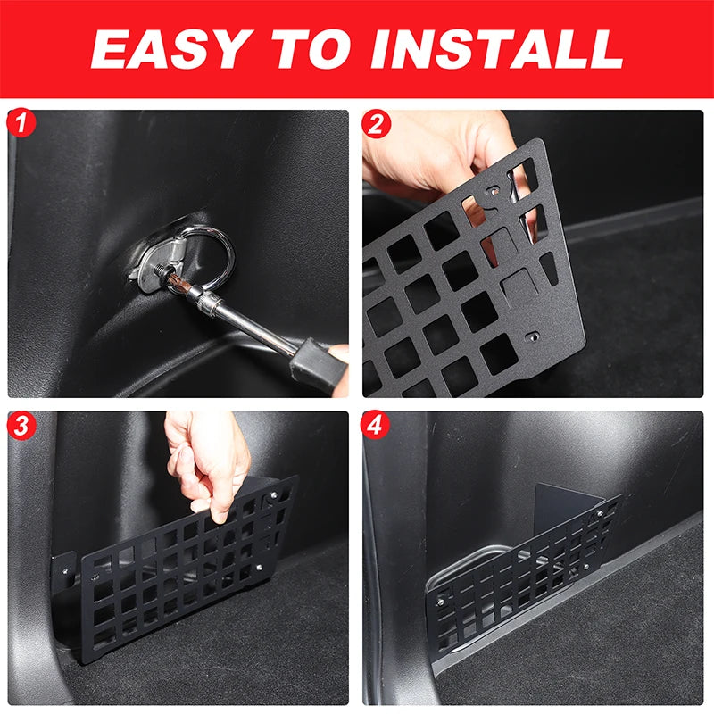 2 Peças Painéis de Divisão em Liga de Alumínio Preto para Haval Raptor