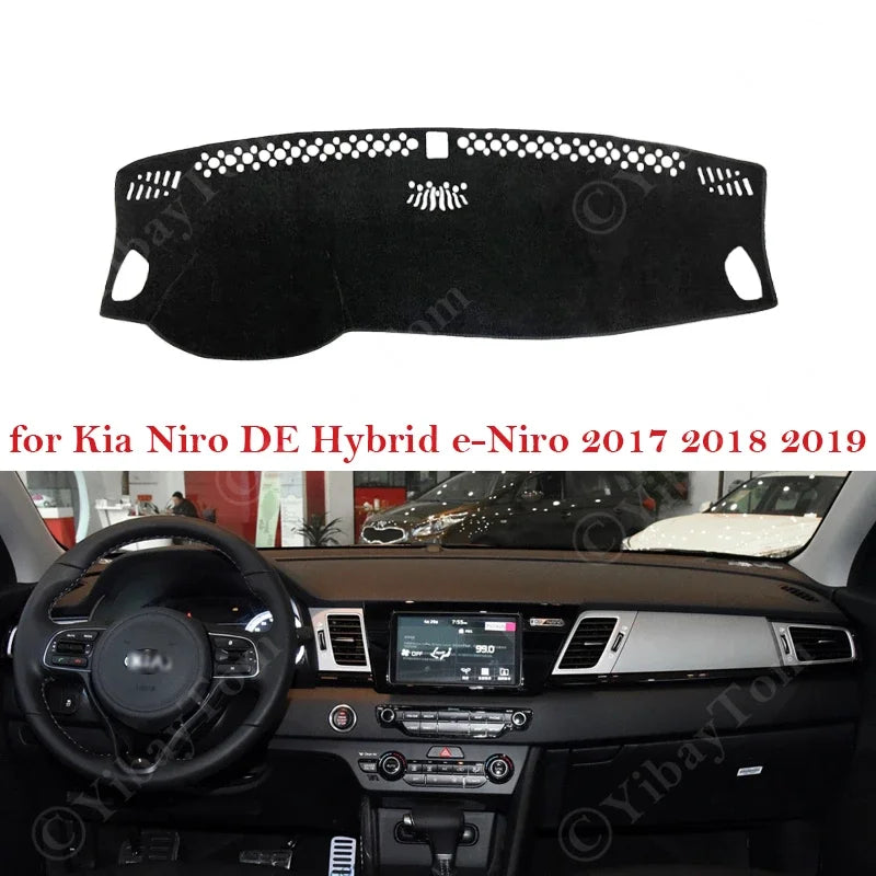 Cubierta de tablero de poliéster con protección anti UV para Kia Niro 2017-2019