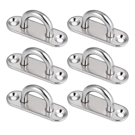 304-M6 M5 M8 Oval Eye Board Marine Deck Buckle Staple Boat Shade Sail Mounting Fastening Set - 304 Marine Grade Stainless Steel