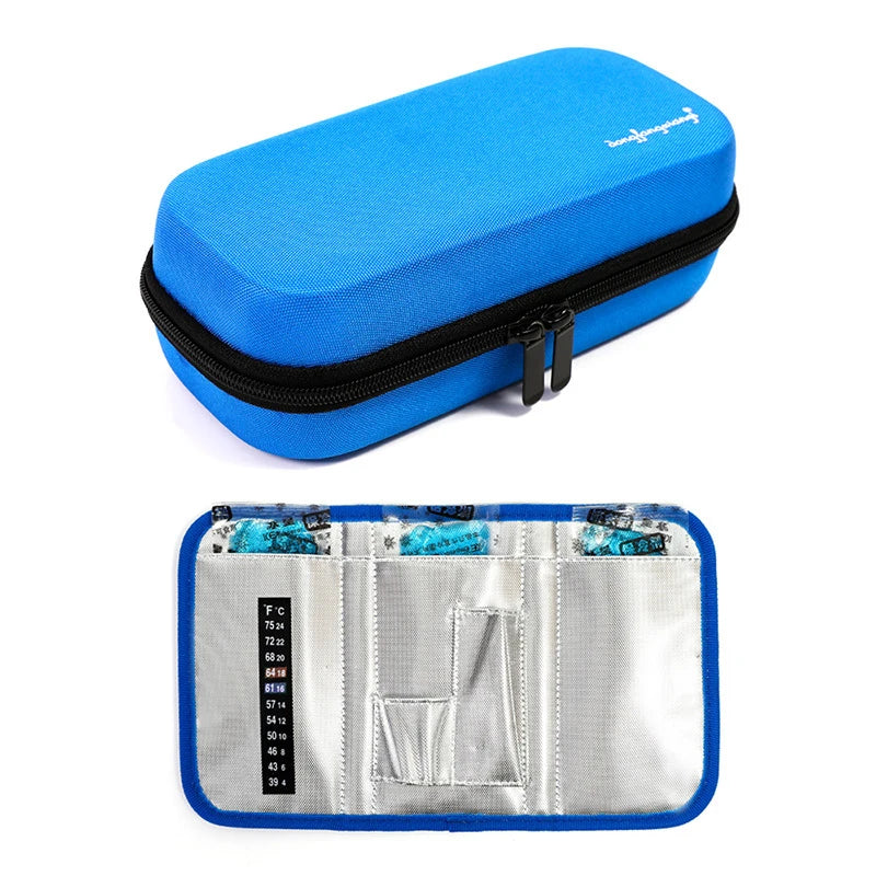 Insulin Pen Medical Cooler Bag &ndash; Extended Insulation Blue