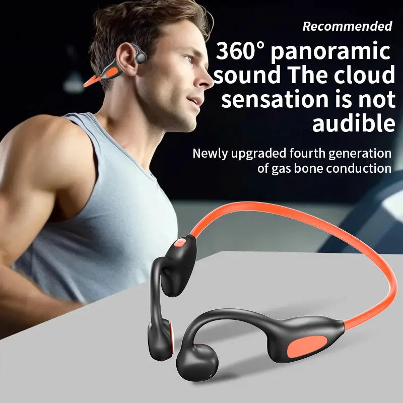 Wireless Bone Conduction Headphones For Running With Built Mic by InterCyprus Trading Ltd